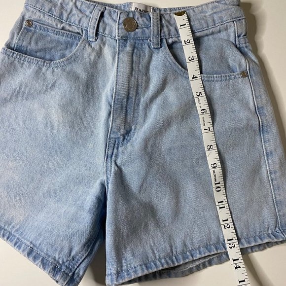 Princess Polly Lightwash Denim High Waisted Mom Short Y2K 90's Women's Size 2 - Picture 10 of 10